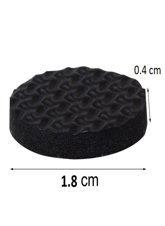 SpiderJuice 32Pc 18mm Self Adhesive Black Round Soft EVA Like Rubber Furniture Protection Non Slip Anti Skid Scratch Proof Buffer Bumper Floor Noise Insulation Bush Leg Pads Guards - Image 4
